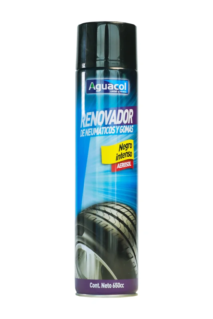 RENOVADOR DE NEUMATICOS Y GOMAS EN AEROSOL AGUACOL