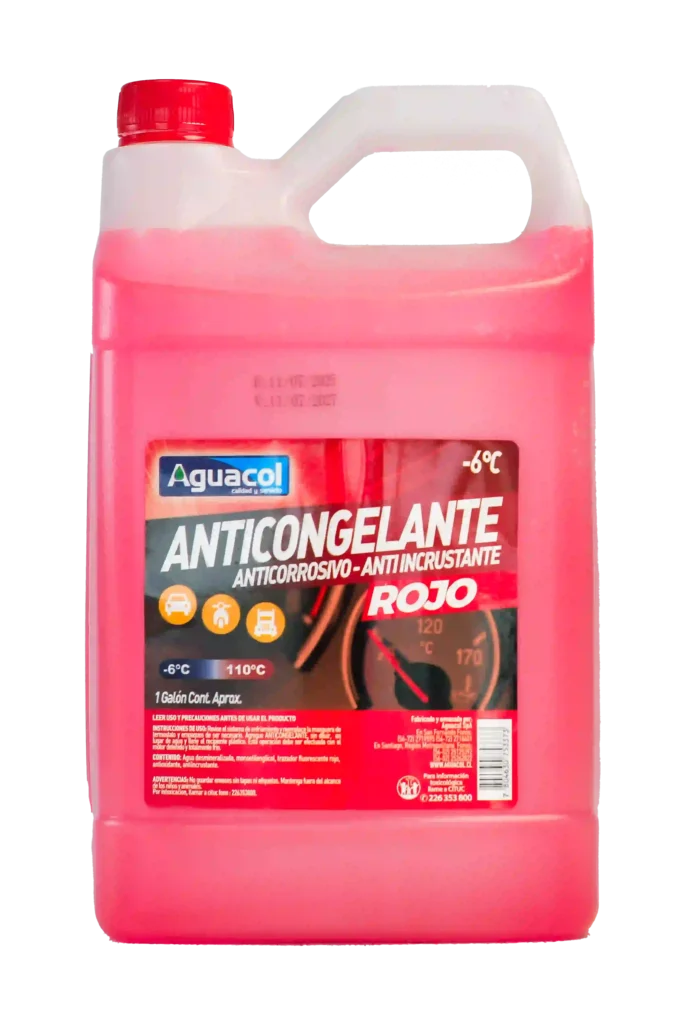 ANTICONGELANTE -6ºC ROJO AGUACOL