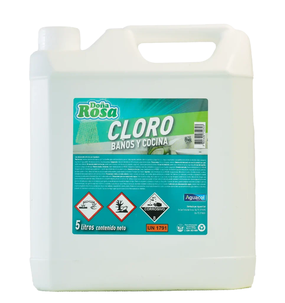 Cloro Hogar Aguacol 5 Lt